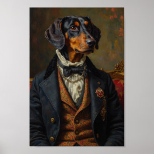 Königliches Bluetick Coonhound-Porträt Poster