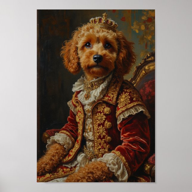 Königliches Cockapoo-Porträt Poster (Vorne)