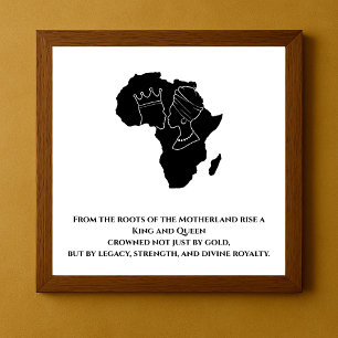 Königliches Erbe: Afrikanische Königin und Königin Poster