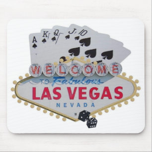 Königliches Erröten-Poker-Spieler Mousepad Las