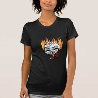 Königliches Erröten-Teufel-Katzen-T - Shirt
