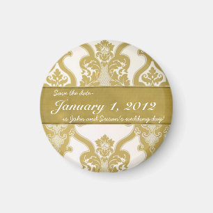 Königliches Gold "Save the Date" Magneten Magnet