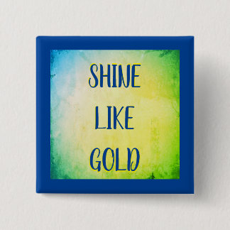 Königliches Gold Sonnenschein Button