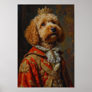 Königliches Goldendoodle-Porträt Poster