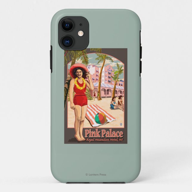 Königliches hawaiisches Hotel in Hawaii Case-Mate iPhone Hülle (Rückseite)