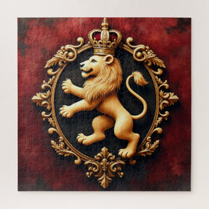 Königliches Heraldik-Tapetenmuster