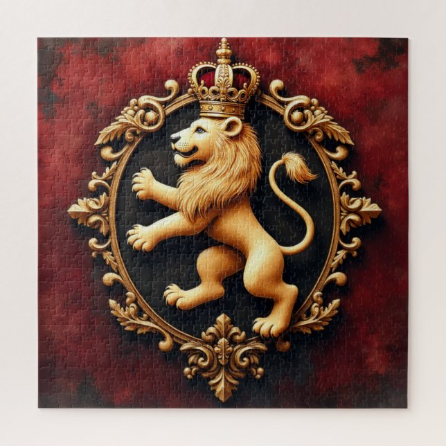 Königliches Heraldik-Tapetenmuster (Vertikal)