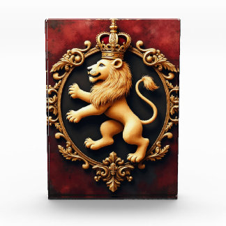 Königliches Heraldik-Tapetenmuster Fotoblock
