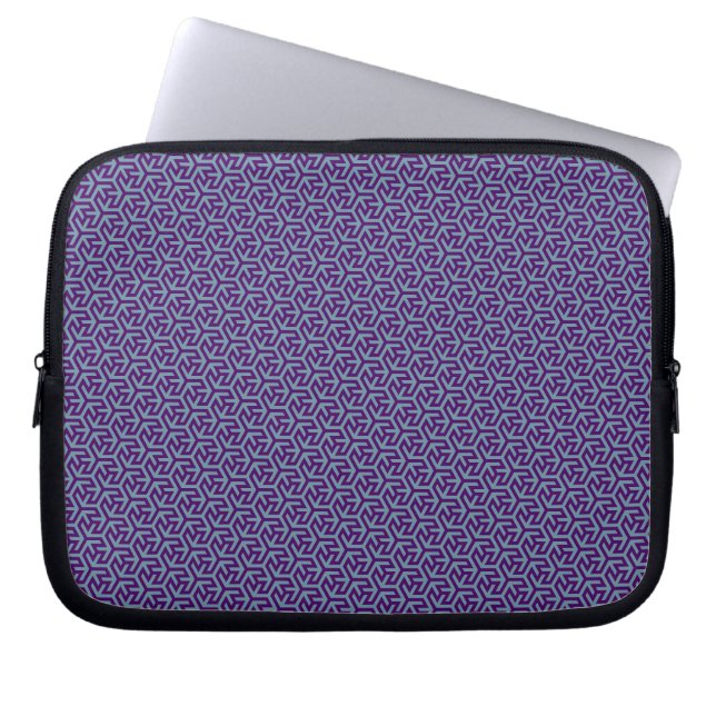 Königliches Hex-Weave Laptopschutzhülle (Vorderseite)