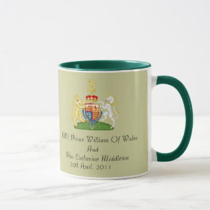 Königliches Hochzeits-Wappen Andenken-Tasse Tasse