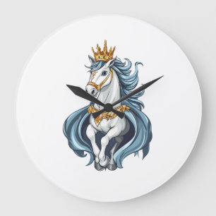 Königliches König Einhorn (1) Große Wanduhr