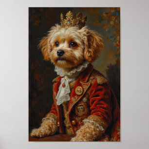 Königliches Maltipoo-Porträt Poster