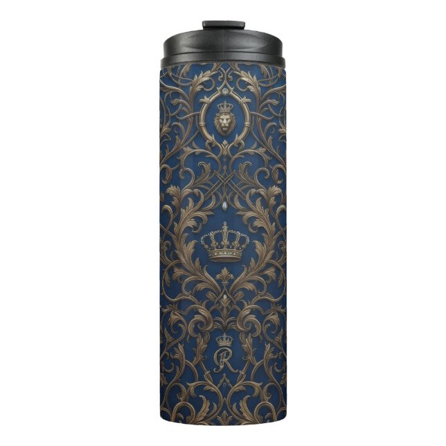 königliches Musterdesign Thermosbecher (Vorderseite)