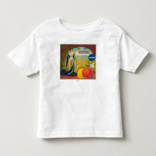 Königliches orange LabelCorona, CA Kleinkind T-shirt