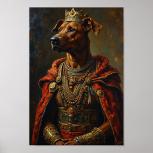 Königliches Rhodesian Ridgeback-Porträt Poster
