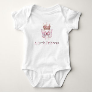 Königliches rosa Prinzessinnen-Kronen-Babysuit Baby Strampler