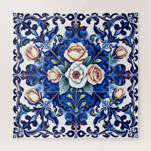 königliches Rosenmosaik-Puzzle