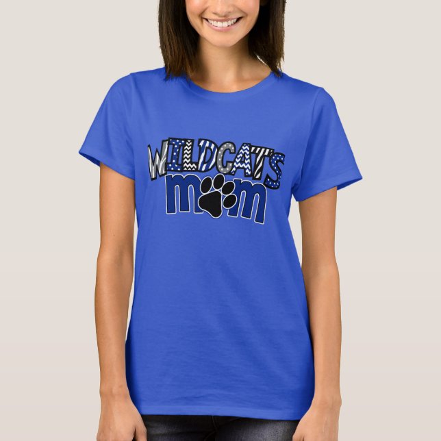 Königliches SS T-Shirt der MAMA Wildkatzen-Tatzen- (Vorderseite)