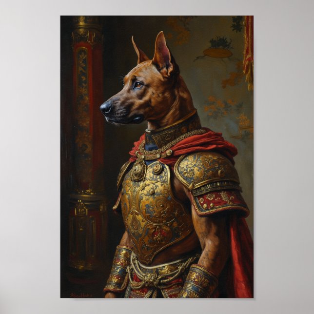 Königliches Thai Ridgeback-Porträt Poster (Vorne)