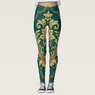 Königliches viktorianisches nahtloses Muster – Gol Leggings