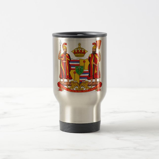 Königliches Wappen Hawaiis Reisebecher (Mittel)