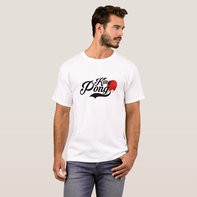 Königpong T-Shirt | lustiges Ping Pong (Vorne ganz)