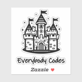 Königreich Algorithmia Custom-Cut Vinyl Sticker