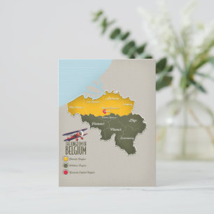 Königreich Belgien schöne Karte