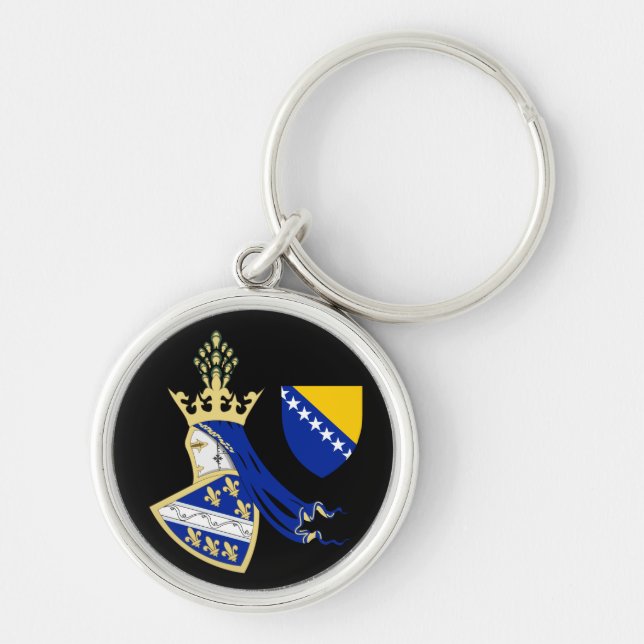 Königreich Bosnien - Wappen Schlüsselanhänger (Vorne)