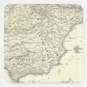Königreich der Westgoten, iberische Halbinsel Quadratischer Aufkleber