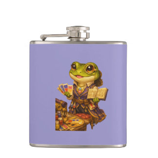 Königreich Designer Frosch Charakter Flachmann
