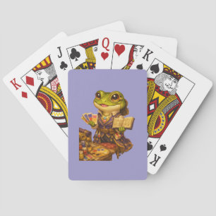 Königreich Designer Frosch Charakter Spielkarten