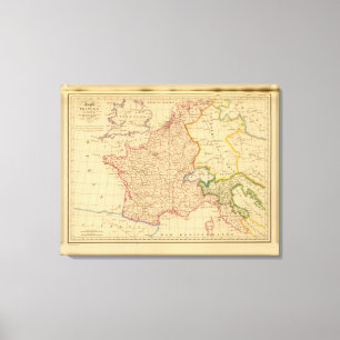 Königreich Frankreich und Italien, 1812 Leinwanddruck
