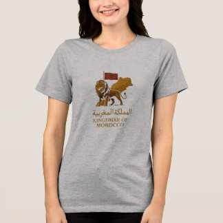 "Königreich Marokko Stolz T-Shirt | المملكة المغرب Tri-Blend Shirt