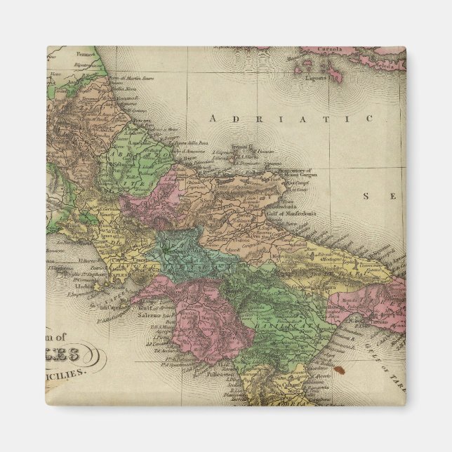 Königreich Neapel oder die beiden Sizilien 2 Magnet (Vorne)