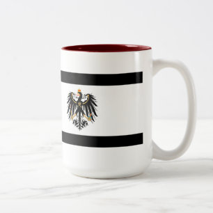 Königreich Preussen Nationalfahne Zweifarbige Tasse