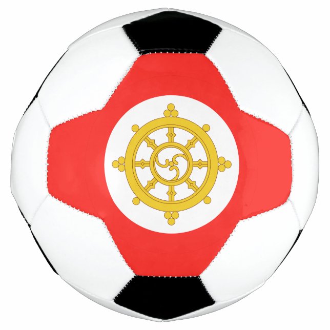 Königreich Sikkim-Flagge Fußball (Vorderseite)