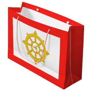 Königreich Sikkim-Flagge Große Geschenktüte