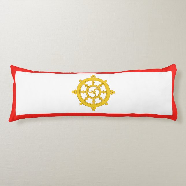 Königreich Sikkim-Flagge Seitenschläferkissen (Vorderseite)
