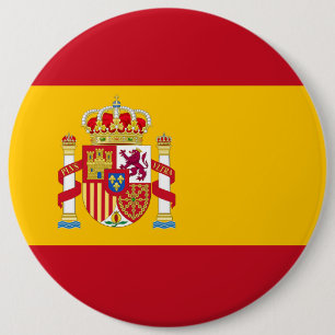 Königreich Spanien Flagge Button