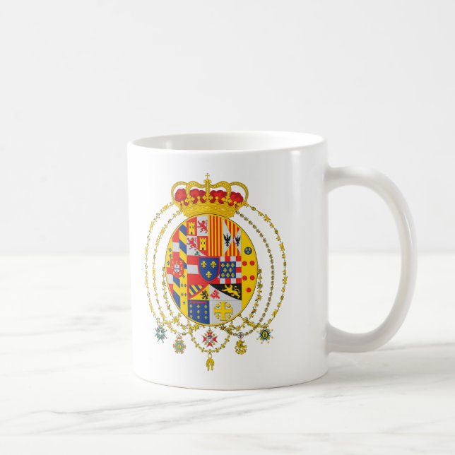 Königreich zwei Sicilies des Wappens Kaffeetasse (Rechts)