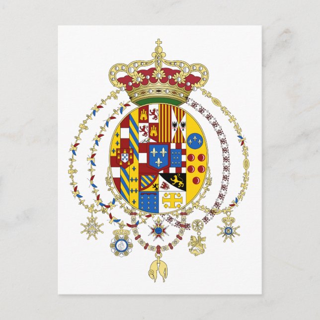 Königreich zwei Sizilien Offiziell Italien Postkarte (Vorderseite)
