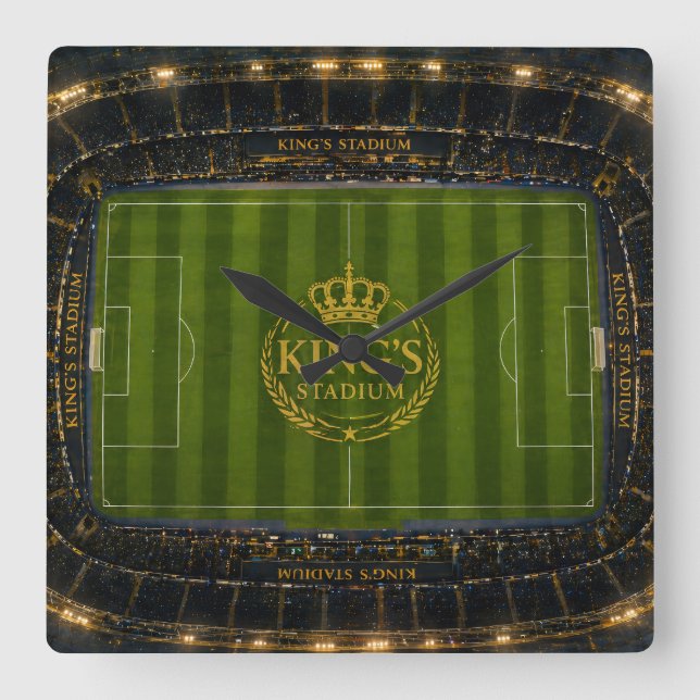 Königs- Quadratische Wanduhr (Vorderseite)