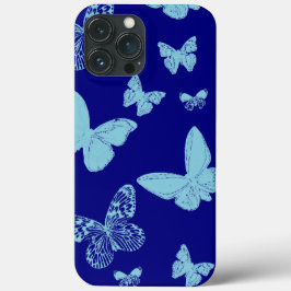 Königsblau Hellblauer Monarch Schmetterlinge Case-Mate iPhone Hülle