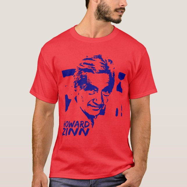 Königsblau Howards Zinn T-Shirt (Vorderseite)