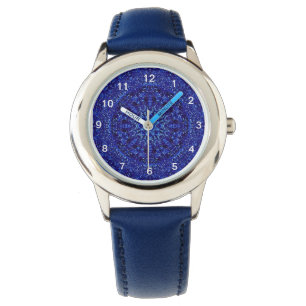 Königsblau metallisch armbanduhr