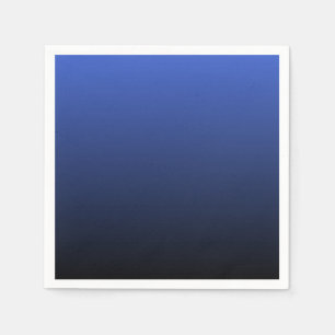 Königsblau-Schwarzes Ombre Serviette
