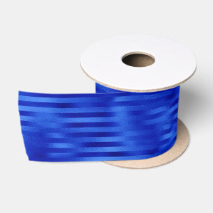 Königsblaue Folien-gestreifte Chanukka-Satinband Satinband