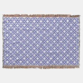 Königsblaue Trellis Decke