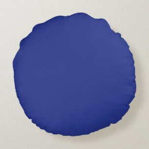 Königsblaue Weihnachtseleganz Rundes Kissen